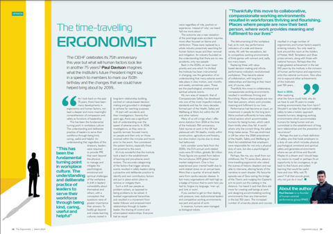 The Time Travelling Ergonomist